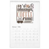 コーヒーに加わる カレンダー (2月 2026)