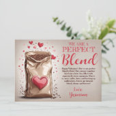 コーヒーに恋して:パーフェクトブレンド フォト ヴァレンタインデー シーズンカード (スタンド正面)