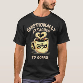 コーヒーに感情移入 — おもしろコーヒー Tシャツ