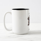コーヒーに手を出すな!おもしろネコマグカップ ツートーンマグカップ (左)
