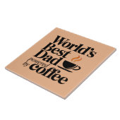 コーヒーに支えられる世界一のお父さん 父の日ギフト タイル (側面)