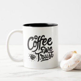 コーヒーに誓う 二色マグカップ ツートーンマグカップ