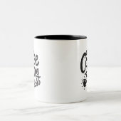 コーヒーに誓う 二色マグカップ ツートーンマグカップ (中央)
