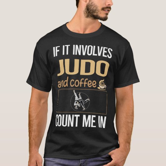 コーヒーに関わることなら柔道 Tシャツ (正面)