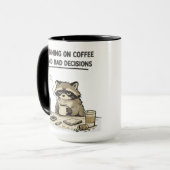 コーヒーに頼って走る マグカップ (正面左)