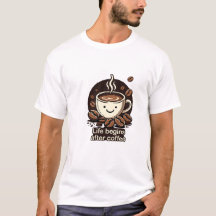 「コーヒーのあとに人生はじまる」ヴィンテージTシャツ