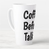 コーヒーのあとに会話を カフェラテマグ (左アングル)