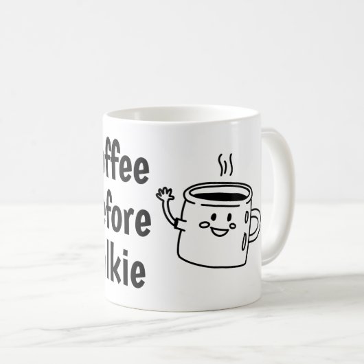 コーヒーのあとに会話を コーヒーマグカップ (正面右)