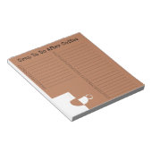 「コーヒーのあとに食べなさい」 ノートパッド (アングル)