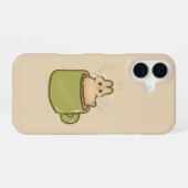 コーヒーのうさぎ iPhone 16ケース (裏面横)