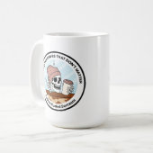コーヒーのおしゃべり & 嘘タグ・マグ コーヒーマグカップ (正面左)
