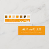 コーヒーのお客様の評価モダンの基準 ロイヤリティカード (正面/裏面)