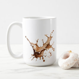 コーヒーのこぼれ コーヒーマグカップ