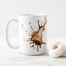 コーヒーのこぼれ コーヒーマグカップ