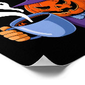 コーヒーのためのジャック・オ・ランタンのハロウィーンビッグ・ウィーンエネルギー ポスター (角)