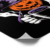 コーヒーのためのジャック・オ・ランタンのハロウィーンビッグ・ウィーンエネルギー ポスター (角)