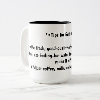 コーヒーのためのヒント ツートーンマグカップ