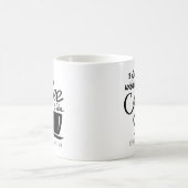 コーヒーのない日はコーヒー好きみたいだ コーヒーマグカップ (中央)