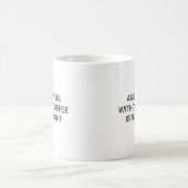 コーヒーのない麻酔は右ではないです コーヒーマグカップ (中央)