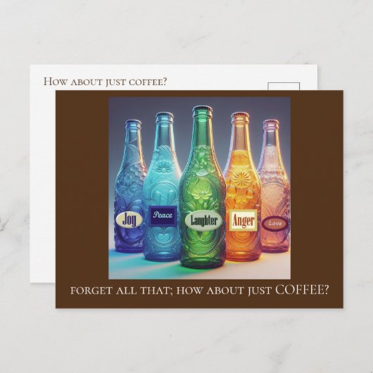 コーヒーのはがきに限る ポストカード (正面/裏面)