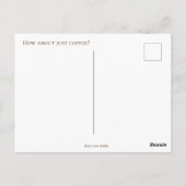 コーヒーのはがきに限る ポストカード (裏面)