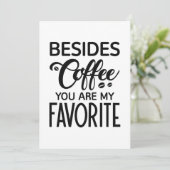 コーヒーのほかに君は僕お気に入りのだ サンキューカード (スタンド正面)