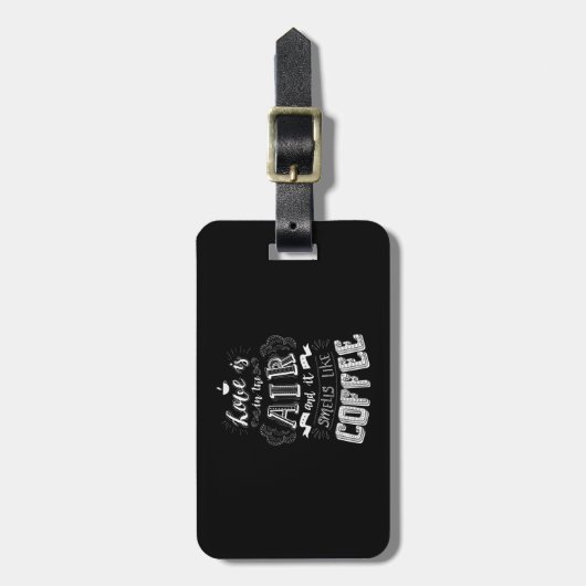 コーヒーのような匂いがする ラゲッジタグ (正面縦)