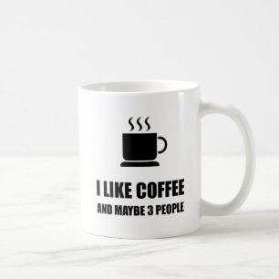コーヒーのようにおもしろいな3人 コーヒーマグカップ
