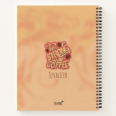 コーヒーのように強い |やる気を起こさせる引用文 ノートブック (裏面)