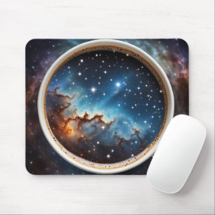 コーヒーのカップの星の星座 マウスパッド
