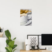 コーヒーのカップの閉じ込め ポスター (ホームオフィス)