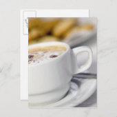 コーヒーのカップの閉じ込め ポストカード (正面/裏面)