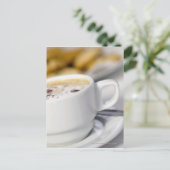 コーヒーのカップの閉じ込め ポストカード (スタンド正面)