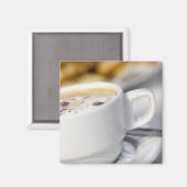 コーヒーのカップの閉じ込め マグネット (正面/裏面)