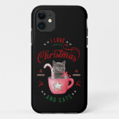 コーヒーのクリスマスと、猫のよろこびが大好き Case-Mate iPhoneケース (裏面)