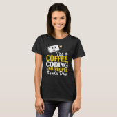 コーヒーのコーディングで、誰も日々のプログラムに参加しない Tシャツ (正面フル)