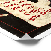 コーヒーのサイン1 ポスター (角)