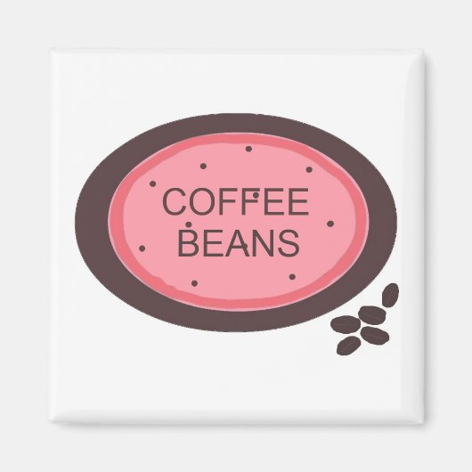 コーヒーのサイン マグネット (正面)