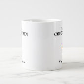 コーヒーのシミが最初からある ジャンボコーヒーマグカップ (正面)