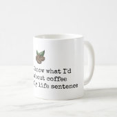 コーヒーのジョークなしで コーヒーマグカップ (正面右)