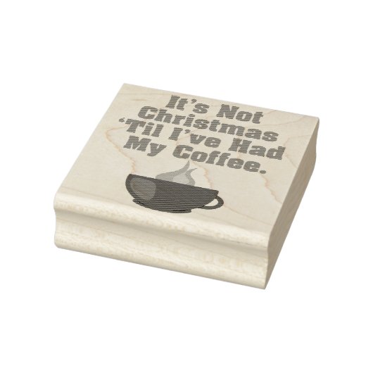 コーヒーのスタンプを押すまでクリスマスではない ラバースタンプ (スタンプ)