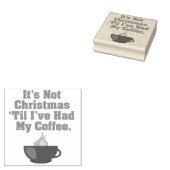 コーヒーのスタンプを押すまでクリスマスではない ラバースタンプ (押印)