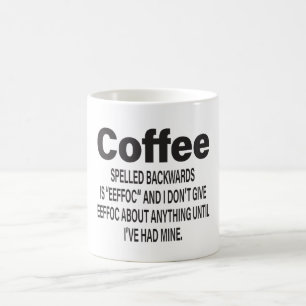 コーヒーのスペルが逆にEEFOC コーヒーマグカップ