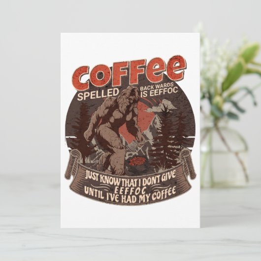 コーヒーのスペルは逆Eeffocである 招待状 (スタンド正面)