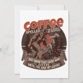 コーヒーのスペルは逆Eeffocである 招待状 (裏面)