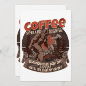 コーヒーのスペルは逆Eeffocである 招待状 (正面/裏面)