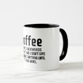 コーヒーのスペルを逆にする マグカップ (正面右)