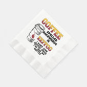 コーヒーのスペルを逆にする 縁ありランチョンナプキン (角)