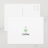 コーヒーのテキストが好き シーズンポストカード (正面/裏面)