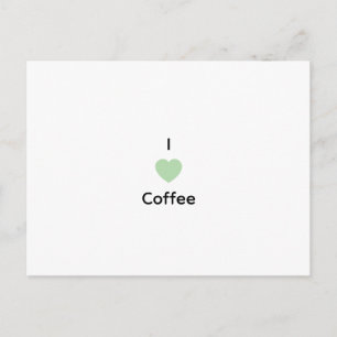 コーヒーのテキストが好き シーズンポストカード